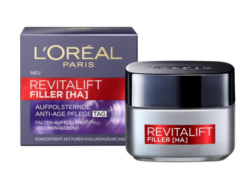 LOREAL PARIS - L&#039;Oréal, Anti-Falten-Tagescreme mit Hyaluronsäure, 50 ml