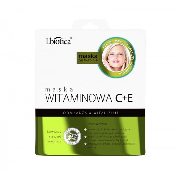 L'BIOTICA - L`Biotica Vitamin C+E Maske auf Stoff 23 ml