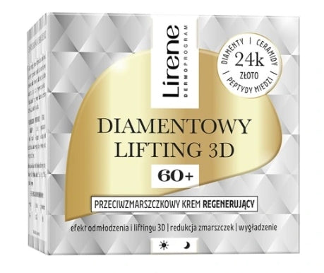 LIRENE - Lirene, Regenerierende Anti-Falten-Creme 60+ Diamond 3D Lifting, 50 ml