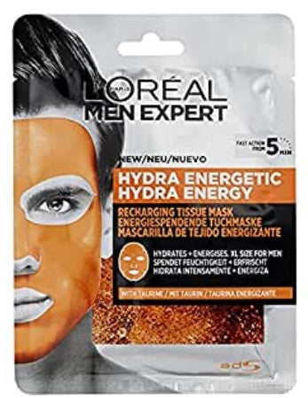LOREAL PARIS - Loreal Men, Expert Hydra, Maske für Männer, 1 Stück