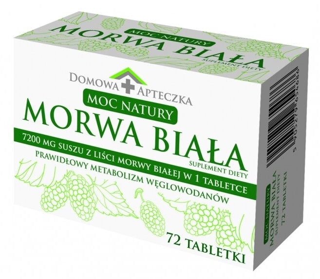 DOMOWA APTECZKA - Kraft der Natur, Weiße Maulbeere, 72 Tabletten