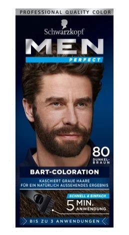 SCHWARZKOPF - Men Perfect, Bartfarbe 80, 30ml