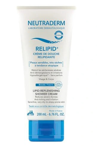 GLENMARK - Neutraderm Relipid+ Duschreinigungscreme zum Aufbau der Lipidschicht, 200 ml