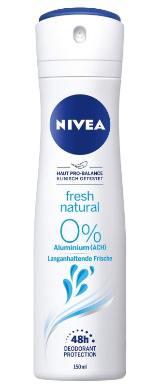 NIVEA - Nivea, Aluminiumfreies Deodorant mit antibakteriellem Schutz, 48h, 150 ml