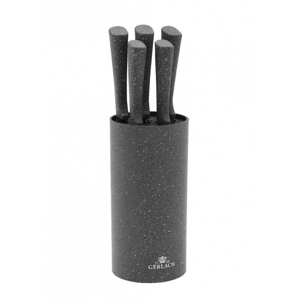GERLACH.MESSERBLOCK-SET 5-tlg. SMARTER GRANIT