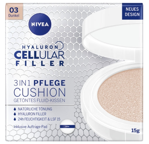 NIVEA - Nivea, Hyaluron Cellular Filler, Foundation für Frauen, 03 Dark, 15ml