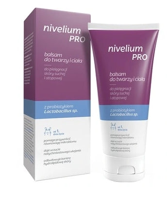 AFLOFARM - Nivelium Pro, Gesichts- und Körperbalsam für trockene und atopische Haut, 200 ml