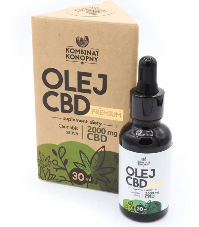 KOMBINAT KONOPNY - Premium CBD-Öl 2000 mg, 30 ml