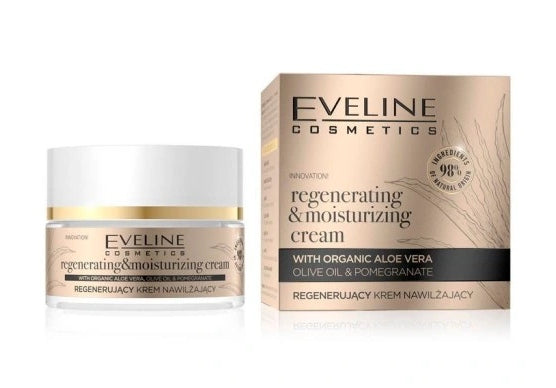 EVELINE COSMETICS - Eveline, Organic Gold Regenerierende feuchtigkeitsspendende Gesichtscreme, 50 ml