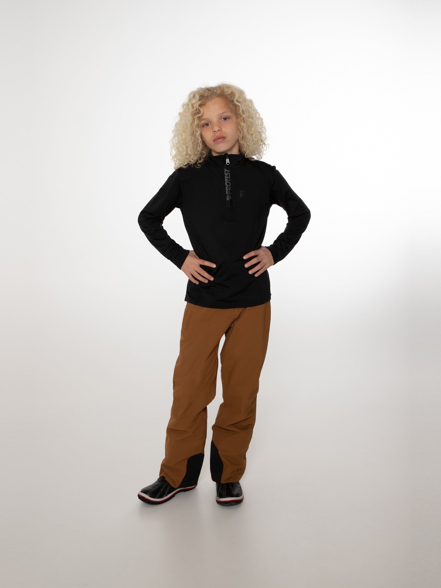PROTEST  - Kinder-Sweatshirt WILLOWY JR 1/4-Reißverschluss oben