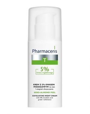 DR IRENA ERIS - Pharmaceris T Sebo-Almond Peel 5 % Gesichtscreme und Peeling, 50 ml