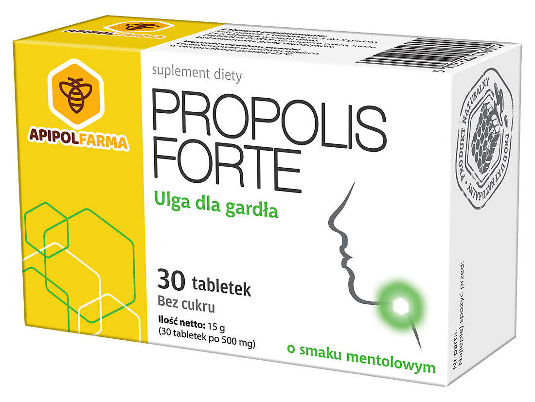 FARMINA - Propolis Forte, Mentholgeschmack, 30 Lutschtabletten