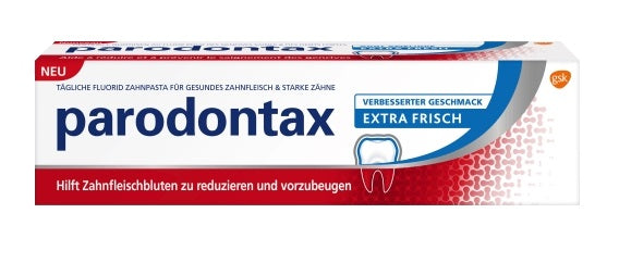 PARODONTAX - Parodontax, Extra Frisch, Zahnpasta mit Fluorid hilft, Zahnfleischbluten zu reduzieren und zu verhindern, 75 ml