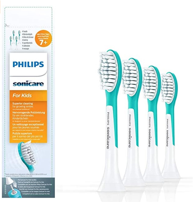 PHILIPS - Philips, Original Ersatzzahnbürstenköpfe für Kinder, 4 Stück