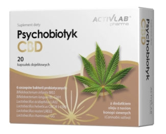 UNIPRO - Activlab Pharma, Psychobiotisches CBD, 20 Kapseln