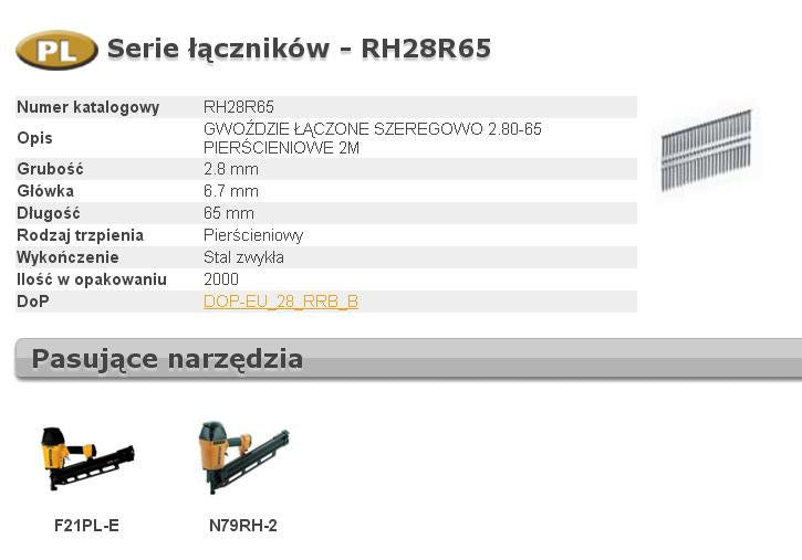 BOSTITCH NÄGEL RH 2,8 x 65 mm 21` RING 2000 Stk.
