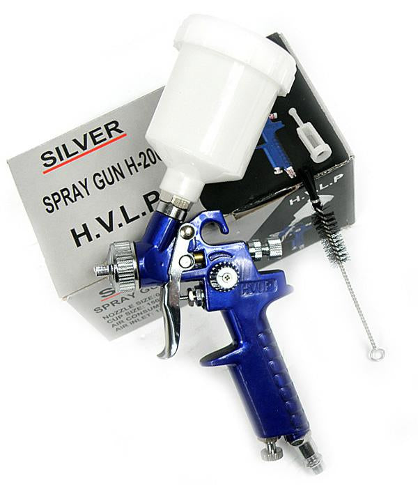 SPRITZPISTOLE MIT OBERBEHÄLTER HVLP G-2 SILBER