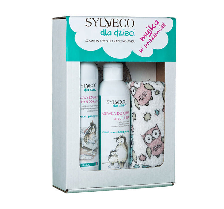 SYLVECO - Sylveco Für Kinder cremiges Shampoo und Badeflüssigkeit 300 ml + Körperöl mit Betulin 200 ml