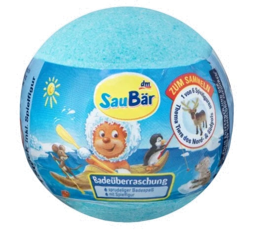 SAUBEAR - SauBear, Badebombe für Kinder, 1 Stück