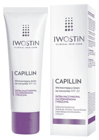 PERRIGO POLAND - Iwostin Capillin, stärkende Creme für Kapillaren SPF20, leichte Konsistenz für den Tag, 40 ml