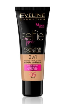 EVELINE COSMETICS - Eveline Selfie Time Foundation-Concealer 2in1 05 Beige 30 ml