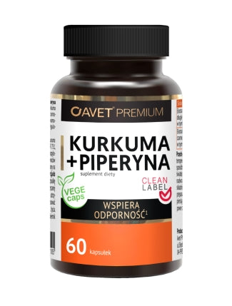AVET PHARMA - Avet Premium Kurkuma + Piperin, 60 Kapseln