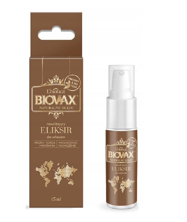 L'BIOTICA - Biovax Elixir Bamboo Haaröl Argan Macadamia Coconut 15ml