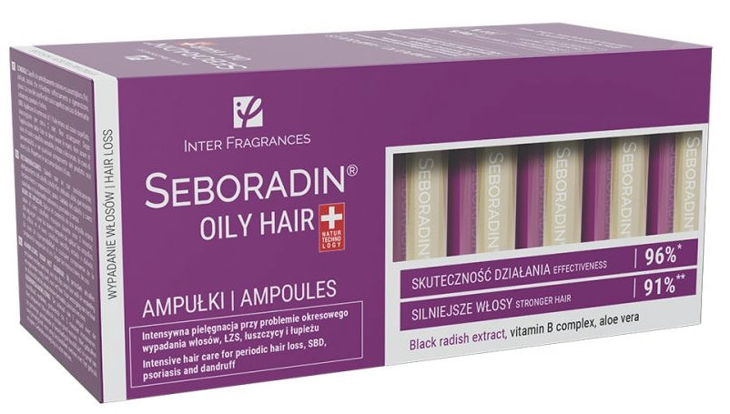 INTER FRAGRANCES - Seboradin Oily Hair, Haarampullen, 14 x 5,5 ml
