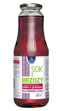 OLEOFARM - Birkensaft mit Granatapfelsaftkonzentrat, 990 ml