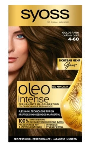SYOSS - Syoss, Oleo Intense Haarfärbemittel 4-60 Goldbraun
