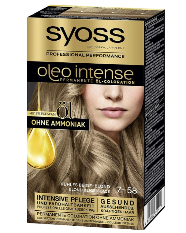 SYOSS - Syoss, Oleo Intense, Haarfärbemittel, kühles Beigeblond, 115 ml