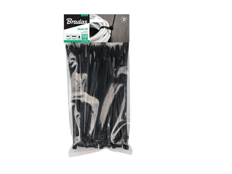 SCHWARZES KUNSTSTOFFBAND 8,8x450/100 Stk.