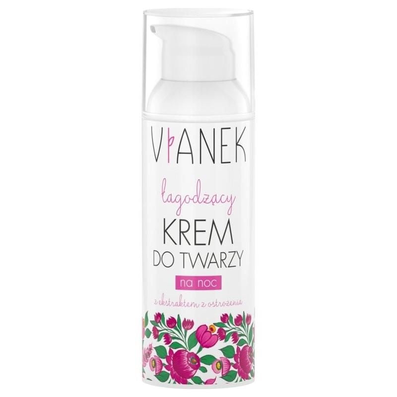 SYLVECO - Vianek Beruhigende Gesichtscreme für die Nacht 50 ml – Ablaufdatum: 30. April 2024
