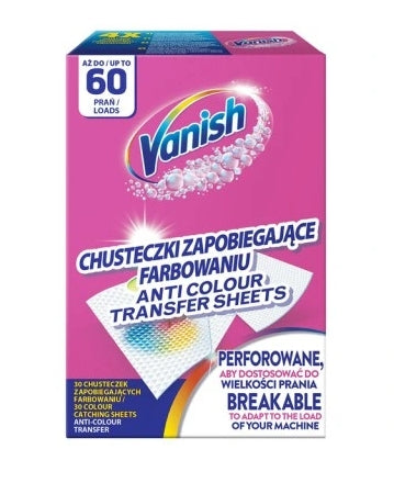 VANISH - Vanish Färbefangtücher zum Waschen gegen Färben, 30 Stück