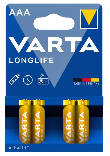 VARTA - Varta, Longlife AAA LR03, Batterien, 4 Stück
