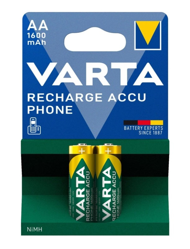 VARTA - Varta, Recharge Accu AA 1600mAh Akkus, 2 Stück