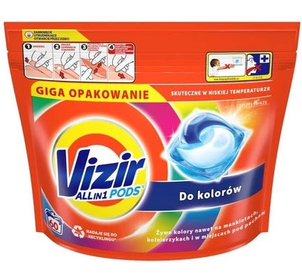 VIZIR - Vizir, All-in-1-Farbkapseln, 60 Stück