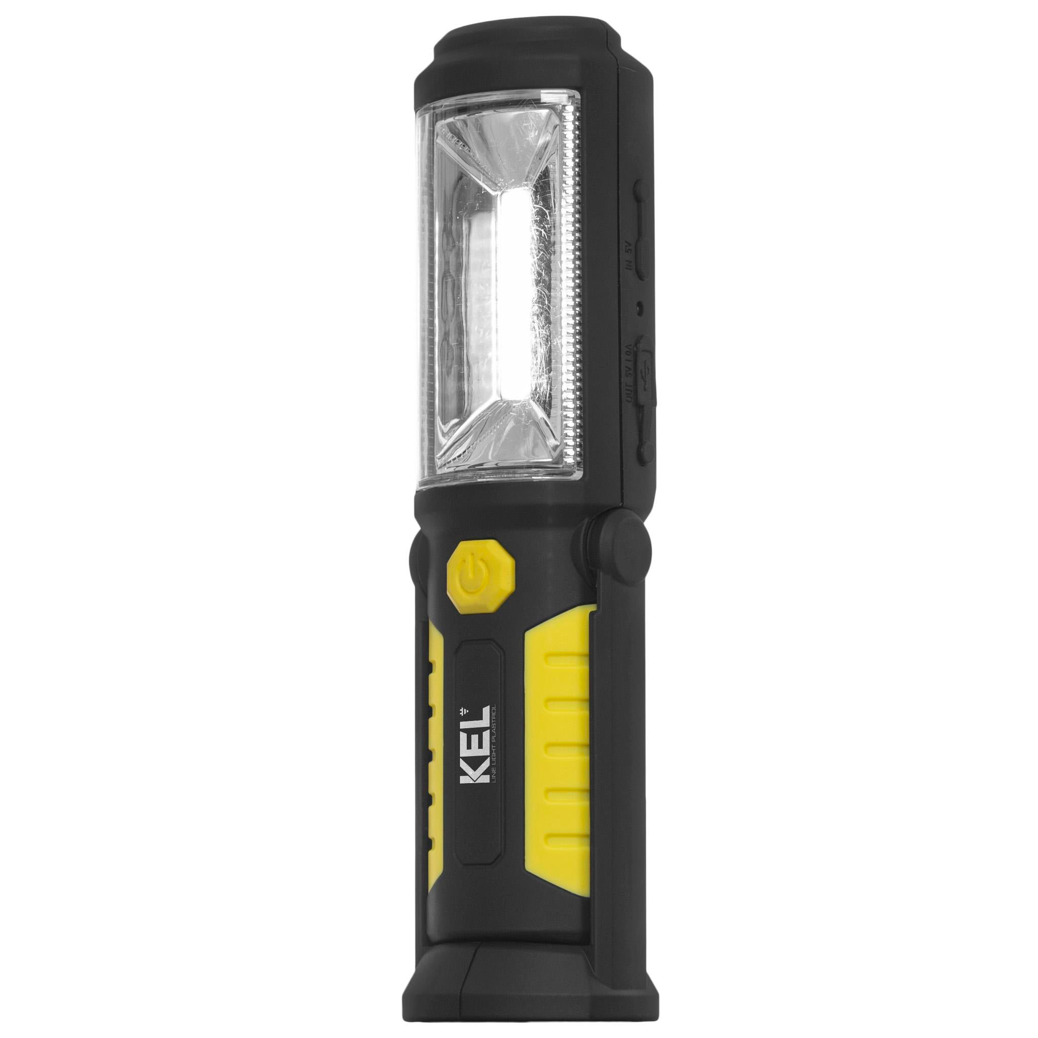 KEL WERKSTATTLEUCHTE 2W COB LED WIEDERAUFLADBAR MIT POWERBBANK LW-1PB
