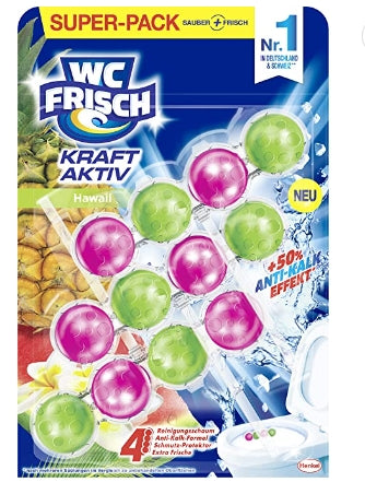 WC FRISCH - WC Frisch, WC-Anhänger, frische Blumen, 3 Stück