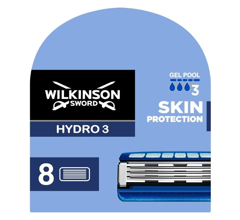 WILKINSON - Wilkinson, Hydro 3 Hautschutz Ersatzklingen, 8 Stück