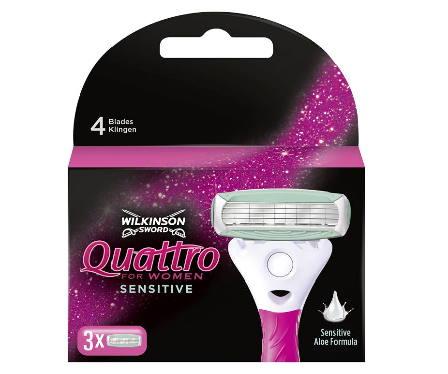 WILKINSON - Wilkinson, Quattro for Women Sensitive Ersatzeinlagen, 3 Stück