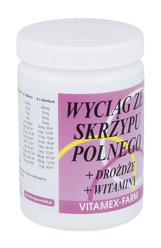 VITAMEX-FARM - Schachtelhalmextrakt + Hefe + Vitamine 100 Tabletten