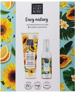 CZTERY PORY ROKU - Four Seasons Gifts of Nature Set Schutzbalsam 250 ml + Blossom Flower Körperspray 100 ml