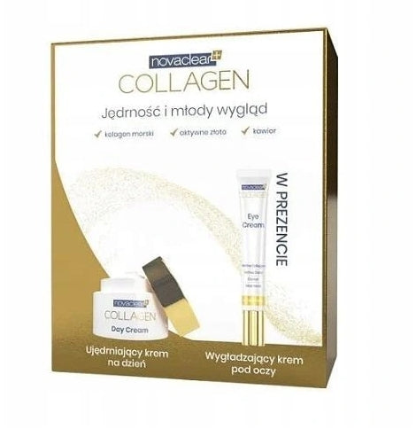 EQUALAN PHARMA - Novaclear, Collagen Set Tagescreme 50 ml + Augencreme 15 ml – Lange Haltbarkeit!