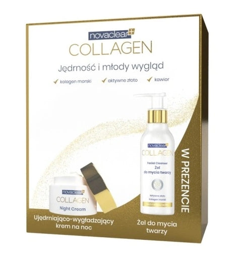 EQUALAN PHARMA - Novaclear, Collagen Set Nachtcreme 50 ml + Gesichtsreinigungsgel 15 ml
