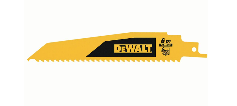 DEWALT SÄBELKANTE. 152 mm für Abbrucharbeiten.