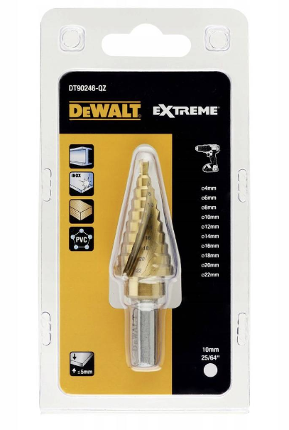 DEWALT STUFENBOHRER 4–22 mm