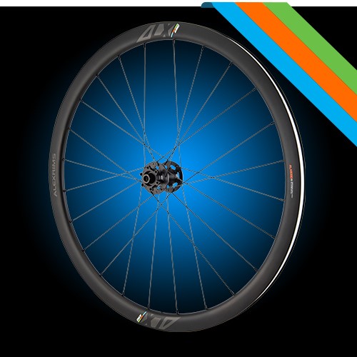 ALEXRIMS ALX835D Straßenräder, H. Centerlock-Scheibe, starre Achse 12X100/R12X142, Konus 35 mm, 700C 622-19, TRS, Carbon, einziehbare Nippel, Gewicht 1610 g