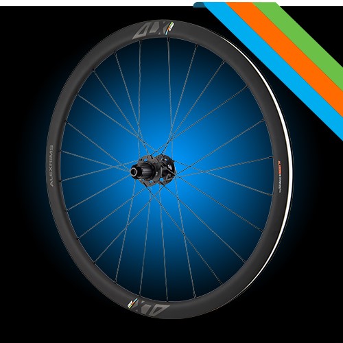 ALEXRIMS ALX835D Straßenräder, H. Centerlock-Scheibe, starre Achse 12X100/R12X142, Konus 35 mm, 700C 622-19, TRS, Carbon, einziehbare Nippel, Gewicht 1610 g