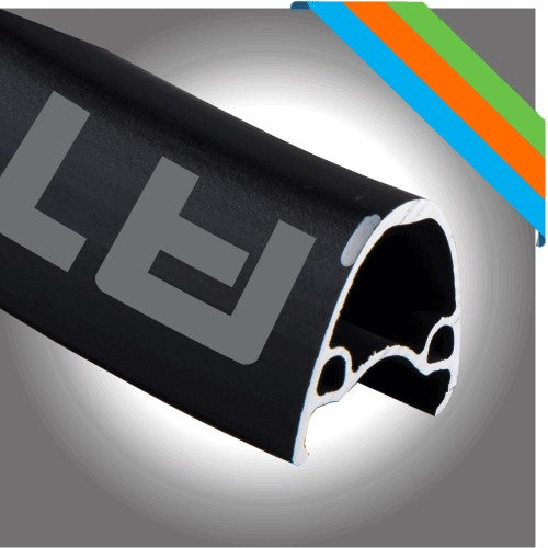 ALEXRIMS ATD500 Rennradfelge, H. Disc, 24-mm-Konus, 700C 622-19, 32 Löcher, Schwarz, Gewicht 500 g